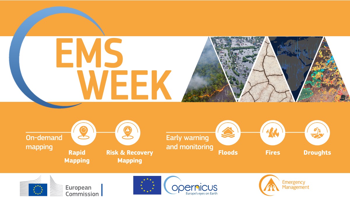 Copernicus Emergency Management Service (CEMS) Week - virtual event on 25 – 29 Ocober 2021