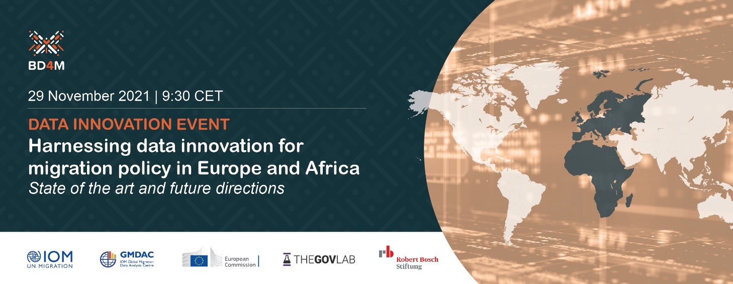 The event will be a space to reflect on how data innovation can concretely help to improve evidence on migration for policymaking.
