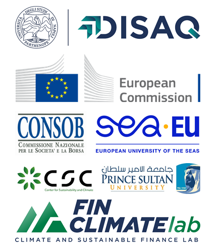 a seireis of logos of institutions that participate in the 2nd conference on sustainable banking / finance CSBF 2024