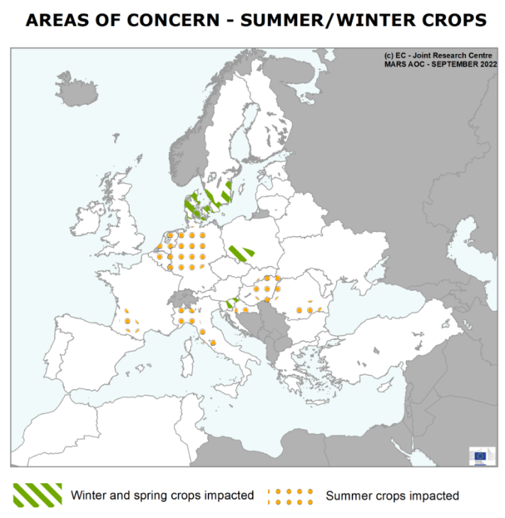 Areas of concern - summer/winter crops