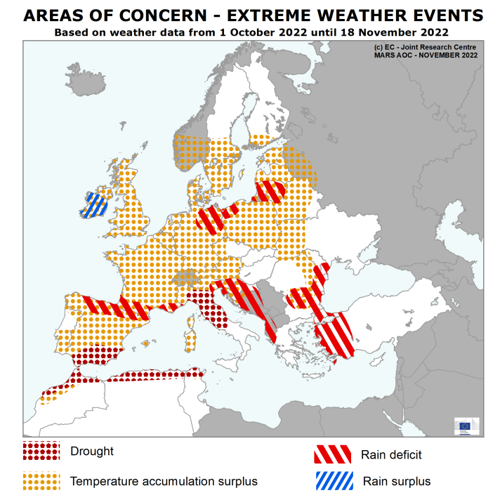 Ares of concern - weather events