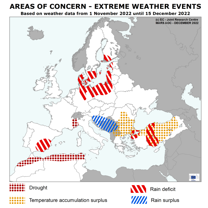 Ares of concern - extreme weather events