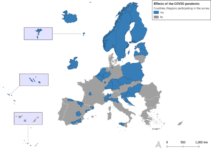 The registries who have participated in JRC survey are: 16 EU Member States (Belgium, Bulgaria, Croatia, Czechia, Estonia, France, Germany, Greece, Ireland, Italy, Latvia, the Netherlands, Romania, Slovakia, Slovenia and Spain), plus Norway and Island. 