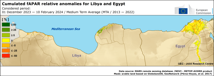 Remote sensing Lybia and Egypt