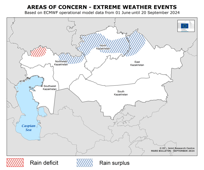 Areas of concern Kazakhstan October 2024