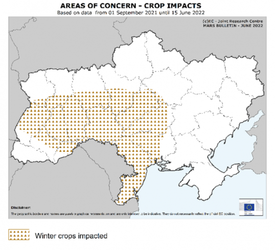 Mars bulletin crop impact Ukraine