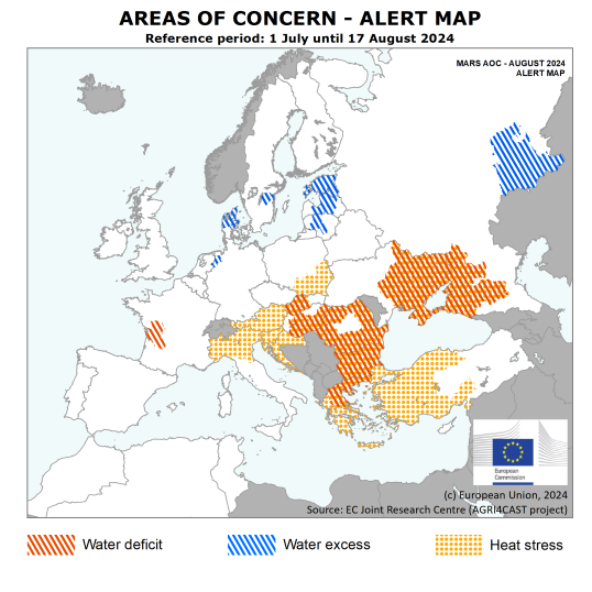 Severe impacts of hot conditions on summer crop in the south