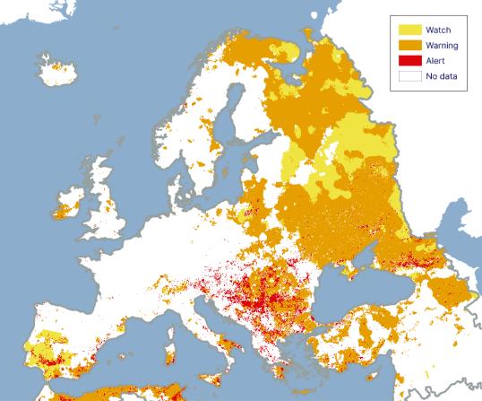 Drought in Europe - September 2024 - 3rd ten-day period