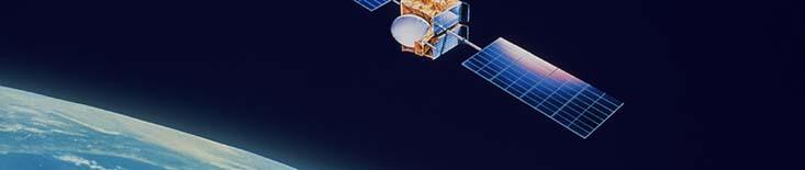 Satellites in space.