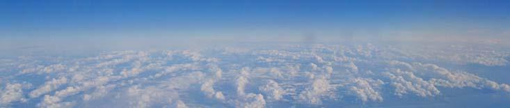 High altitude view of the clouds.