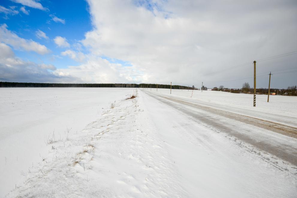 Winter crops in agricultural areas which experienced severe frosts during the cold spell were mostly protected by a thick snow cover.