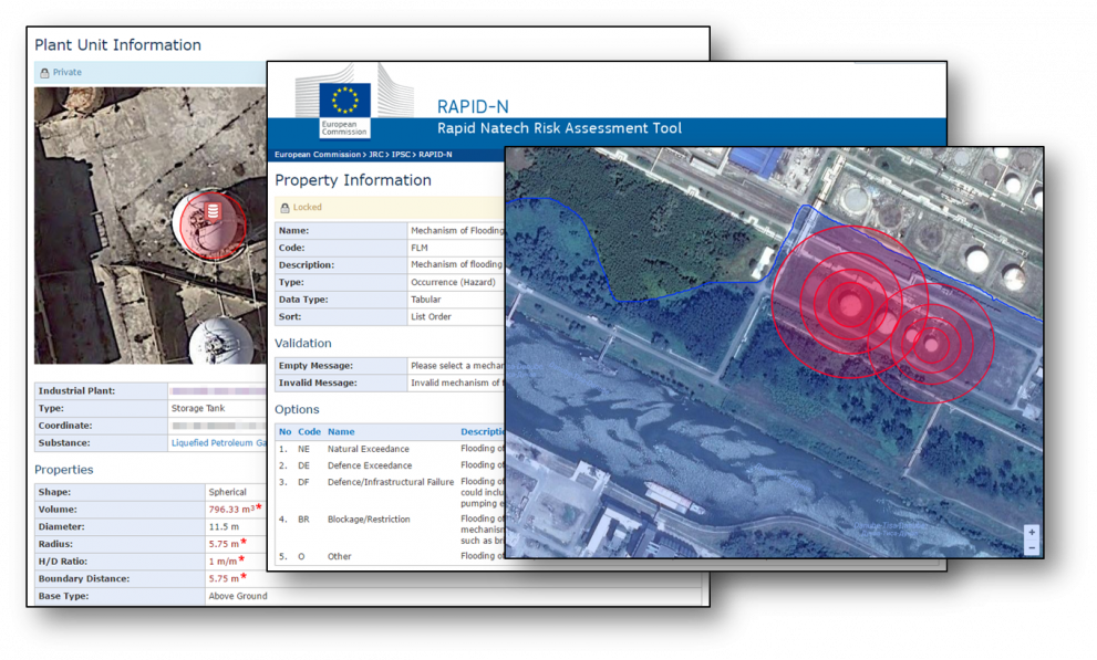 JRC’s RAPID-N system allows industry and authorities to assess and map Natech risks