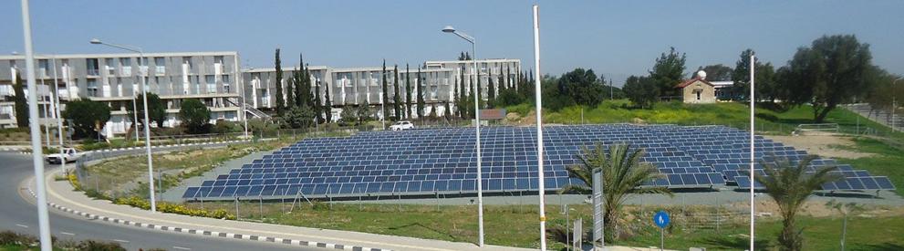 University of Cyprus with PV panels
