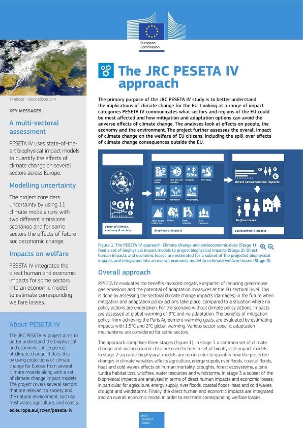 Peseta IV Methodology Summary Card First Page