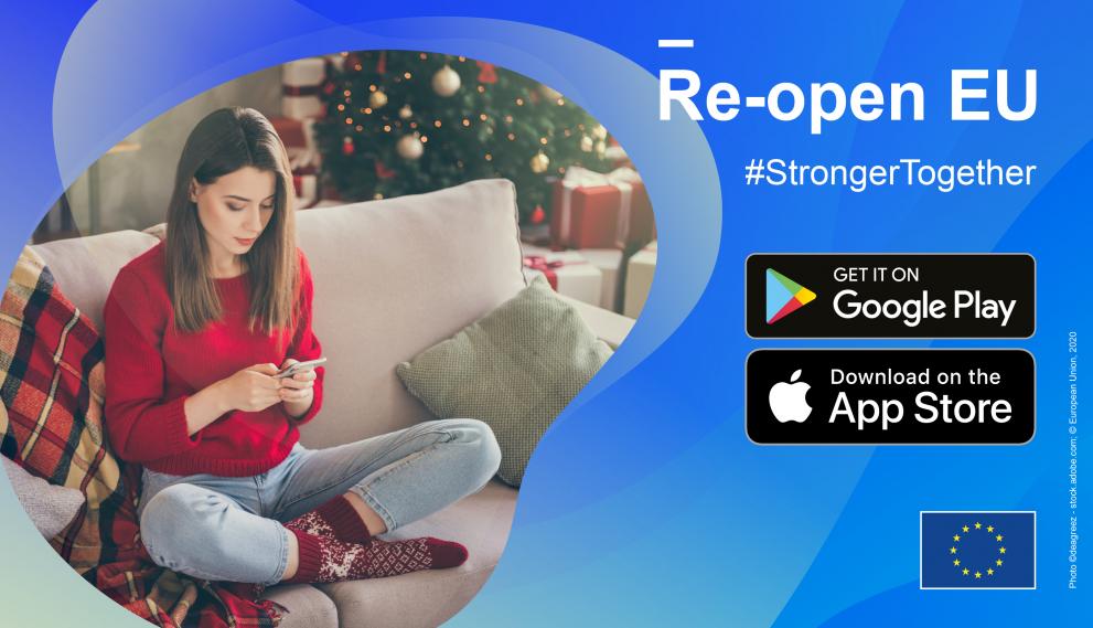 The Re-Open EU app gives people access to the latest information on measures and restrictions on their mobile device