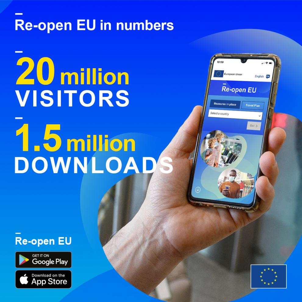 Re-open EU is available as a mobile App.