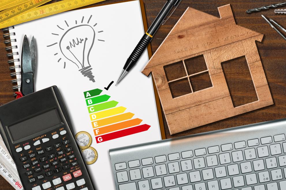 Illustration energy efficiency in buildings