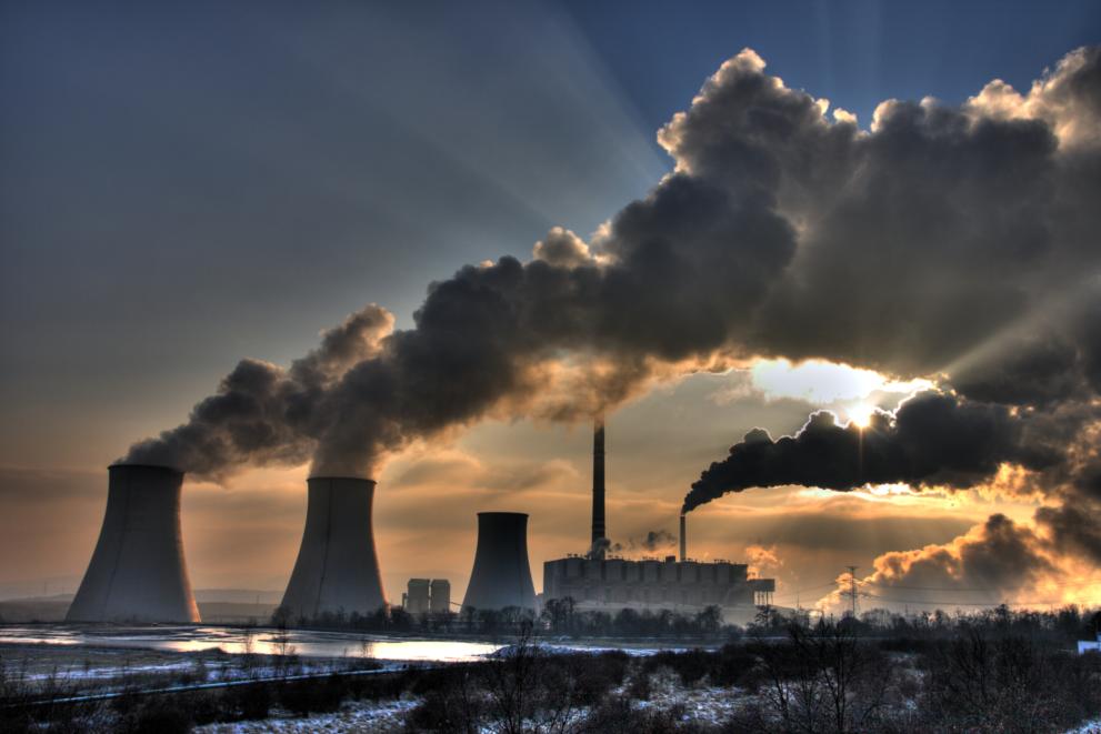 Image showing emissions from a coal power plant