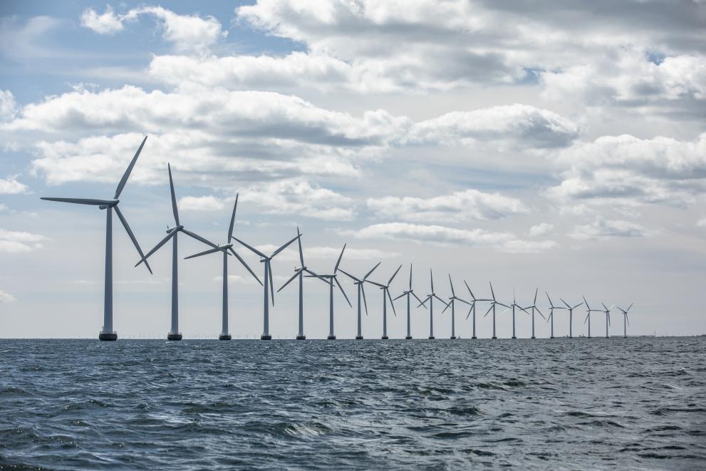 Image of offsore windmills