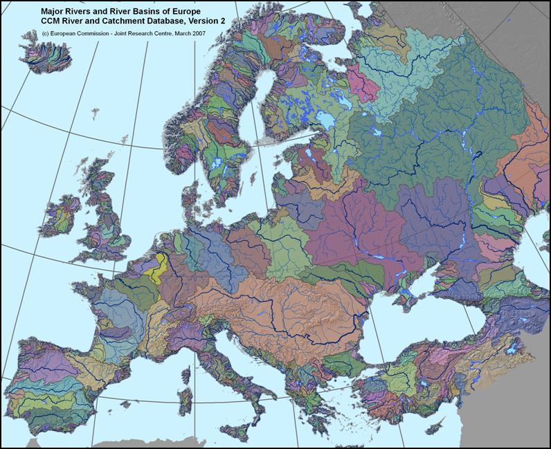 Catchments and Rivers of Europe