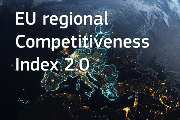 space view of the most competitive EU regions