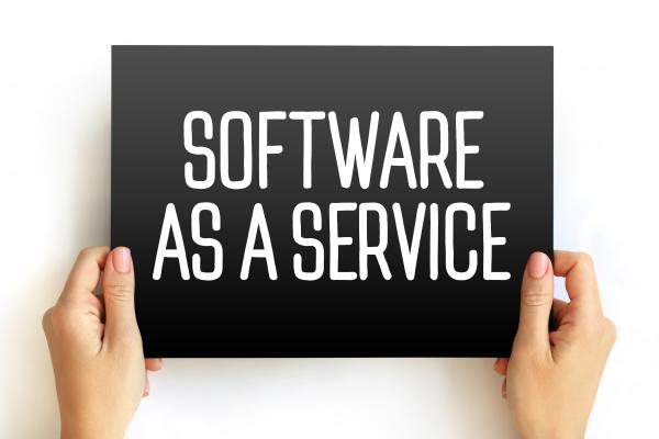 A placard saying "software as a service" indicatint that in this page econometric sotware is availabe for download