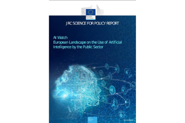 Report cover: AI Watch. European landscape on the use of Artificial Intelligence by the Public Sector