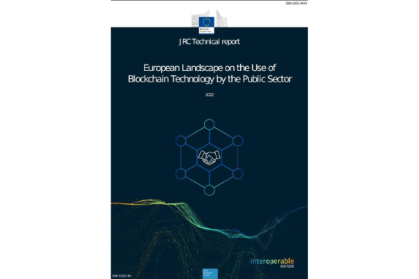 Report cover: European Landscape on the Use of Blockchain Technology by the Public Sector
