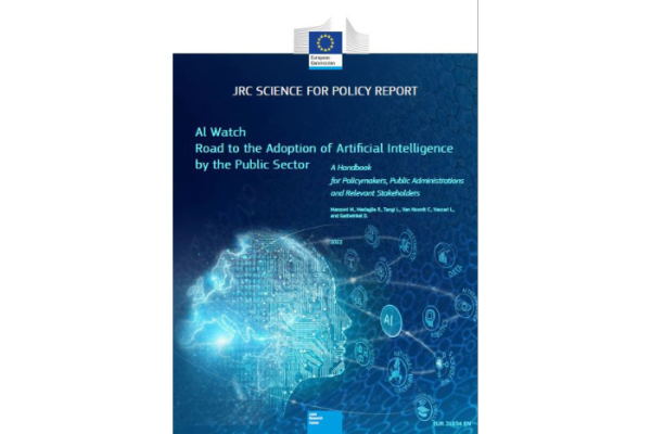 Report cover: AI Watch, road to the adoption of Artificial Intelligence by the public sector