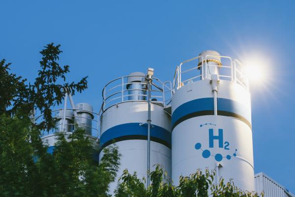 Image of hydrogen renewable energy production facility