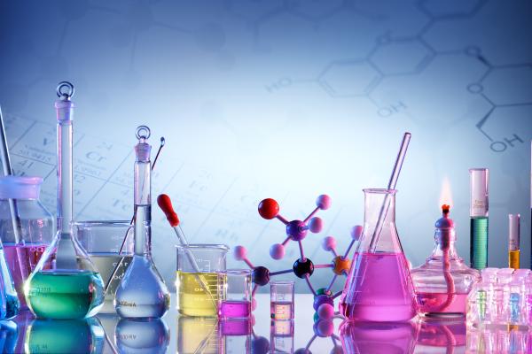 Image of scientific glassware for chemicals