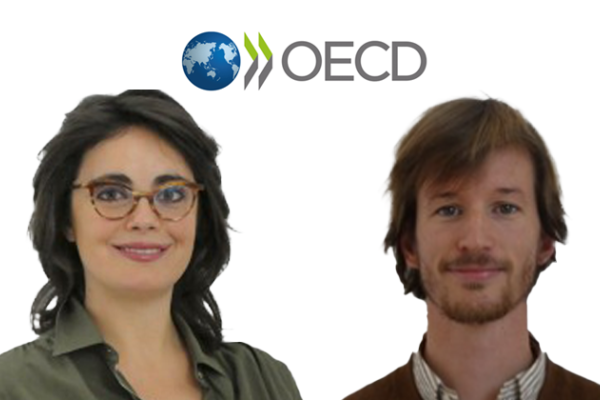 Image of  Annamaria de Crescencio and Etienne Lepers, economists at the OECD