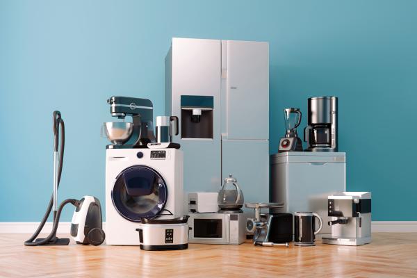 Image of a set of home appliances
