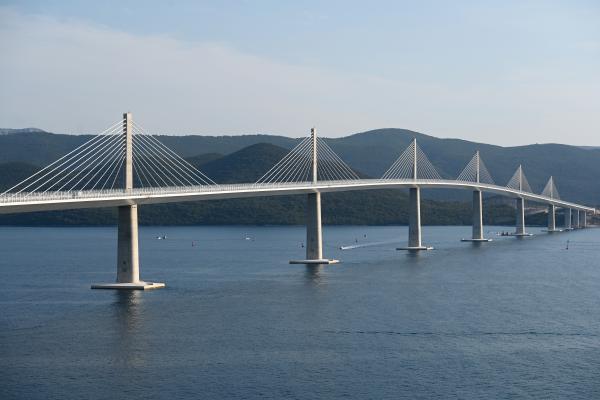 Peljesac bridge in Croatia